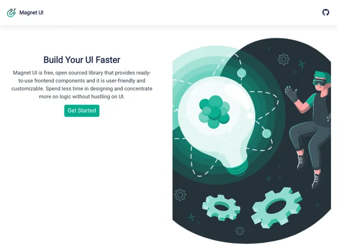 screenshot of Magnet UI