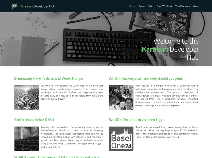 screenshot of Karakun.github.io