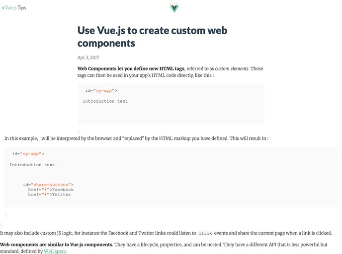 screenshot of Vue Customelement Bundler