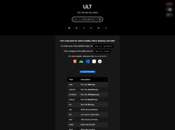 screenshot of Hello World