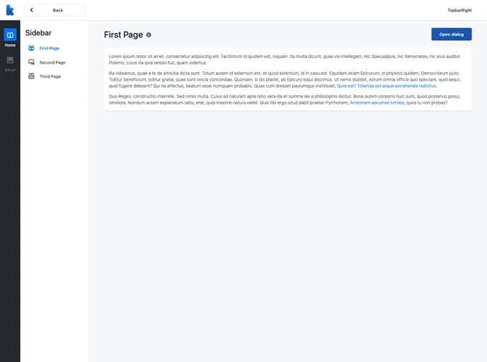screenshot of Wicara Starter
