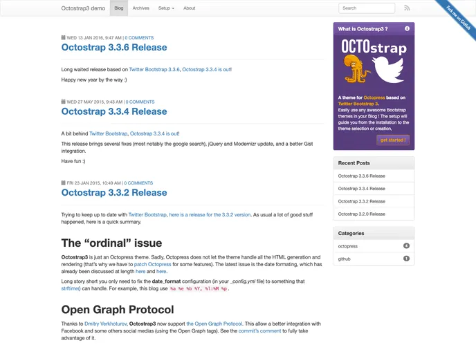 screenshot of Octostrap3