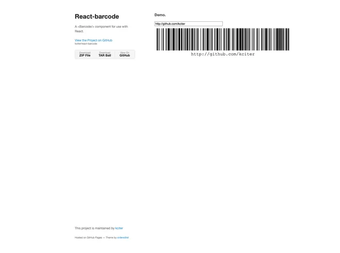 React Barcode
