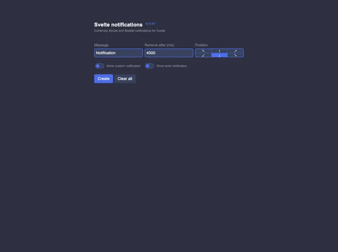 Svelte Notifications By Keenethics A Svelte Template Built At 