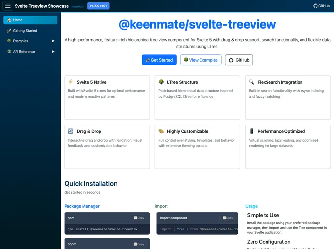 Svelte Treeview screenshot