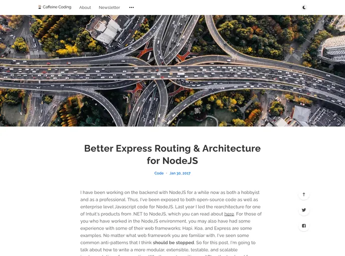 screenshot of Express Env Example