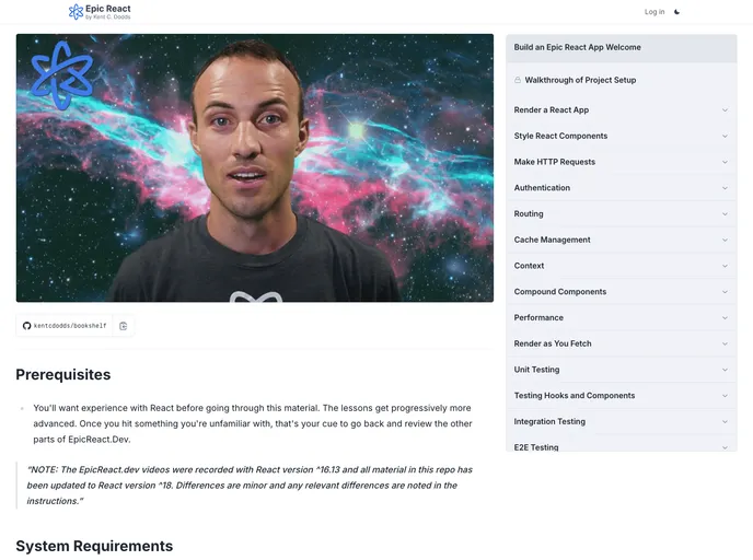 Bookshelf screenshot