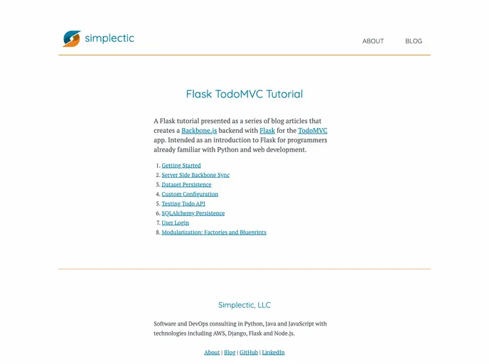 screenshot of Flask Todomvc