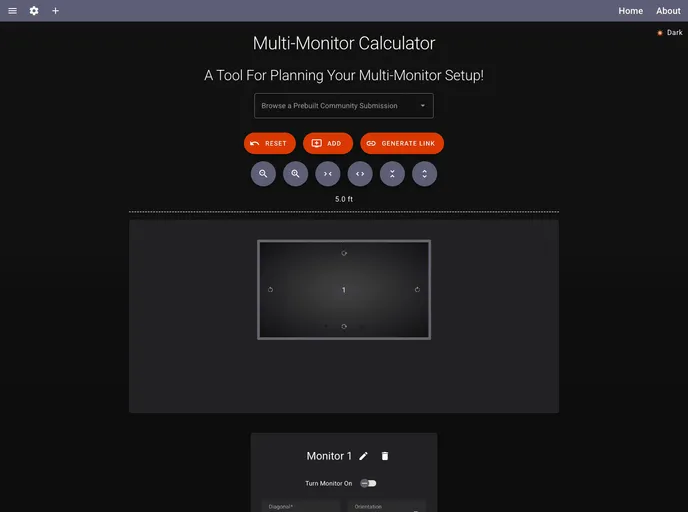screenshot of Multi Monitor_calculator