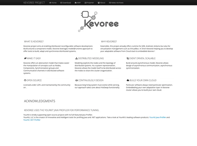 screenshot of Kevoree Js