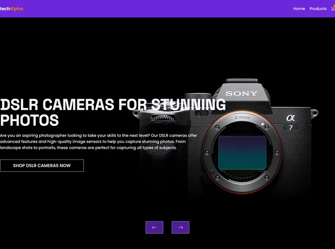 screenshot of Tech Alpha