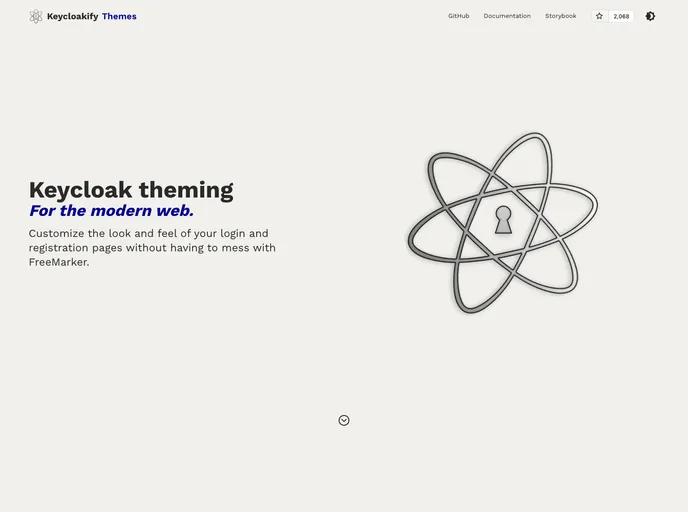 screenshot of Keycloakify Starter Angular Vite