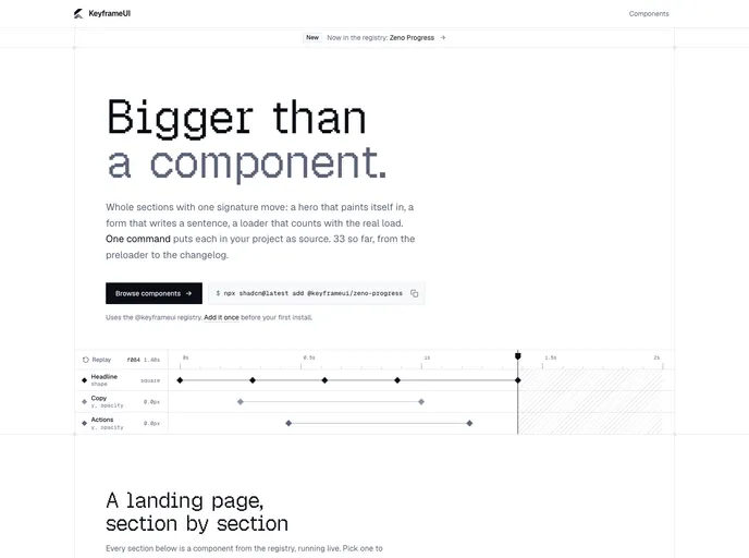 Keyframeui screenshot