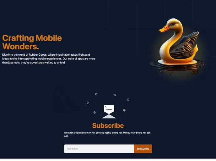 screenshot of Rubbergoose