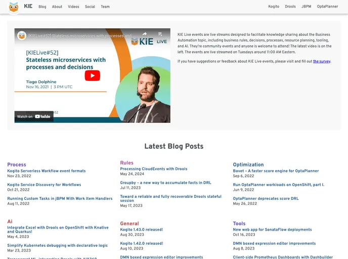 screenshot of Droolsjbpm Build Bootstrap