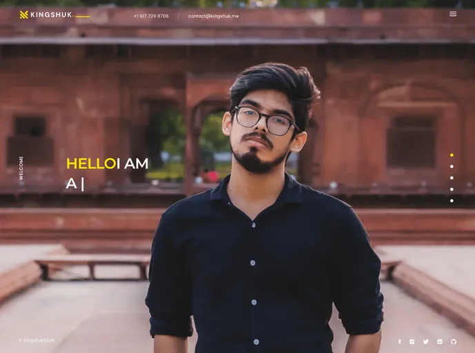 screenshot of Personal Portfolio Template