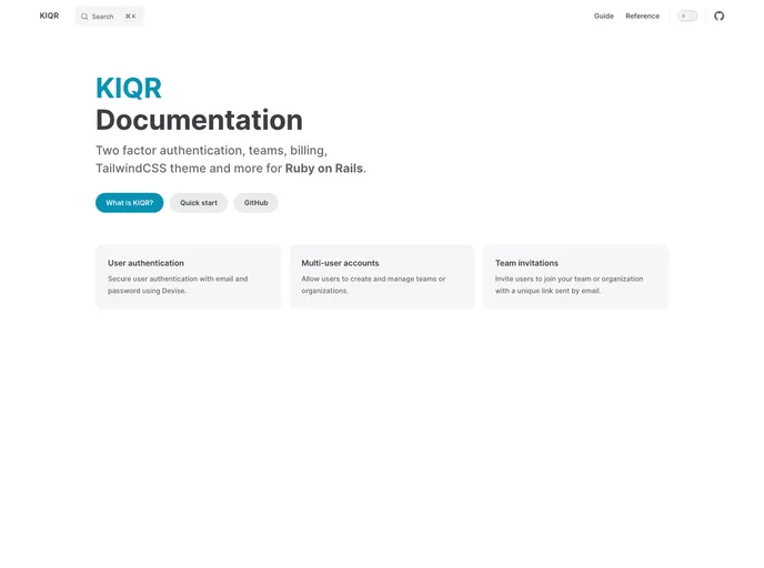 screenshot of Starter