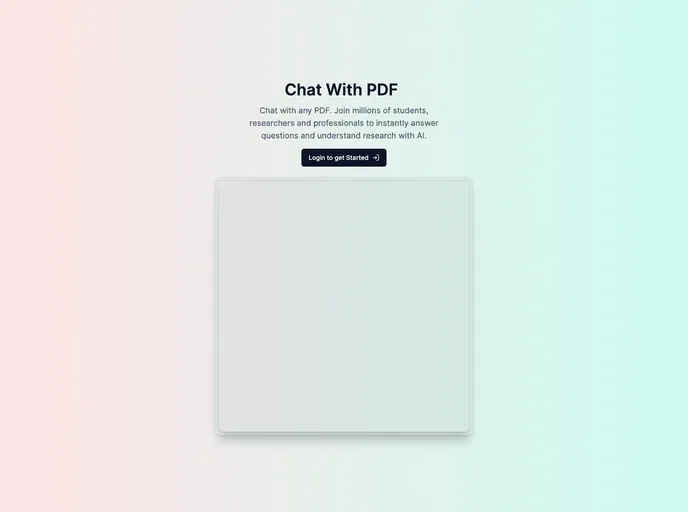 screenshot of Chat With Pdf