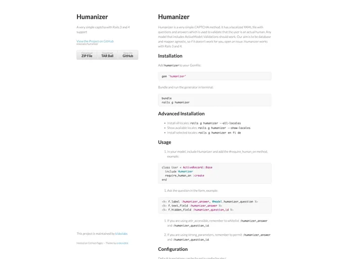 screenshot of Humanizer