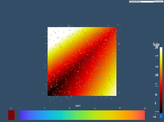 screenshot of React Vtk Js