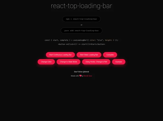 React Top Loading Bar