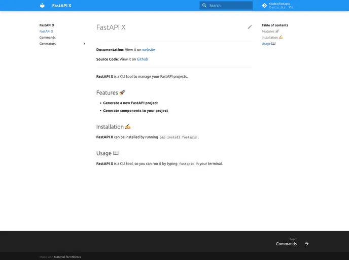 screenshot of Fastapix