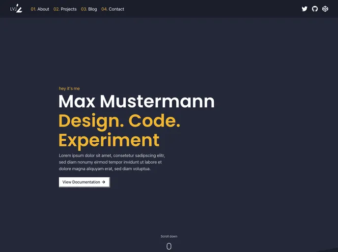 screenshot of Gatsby Starter Level 2