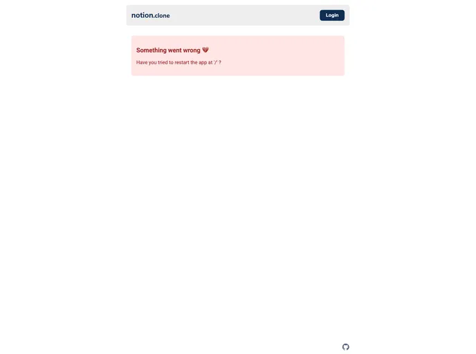 Notion Clone screenshot
