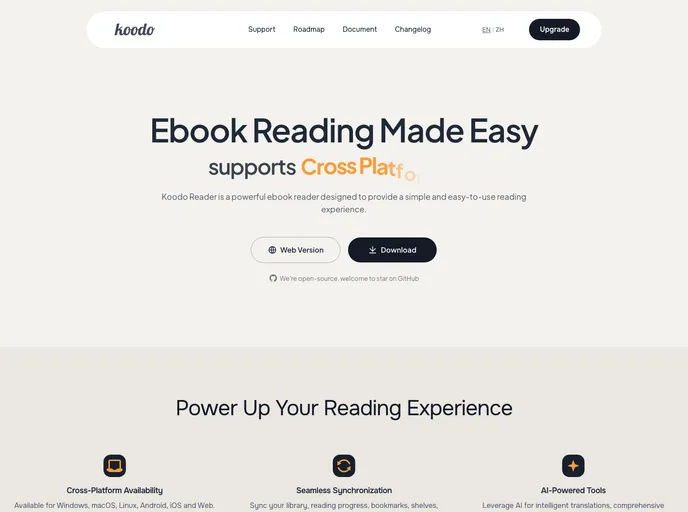 Koodo Reader screenshot