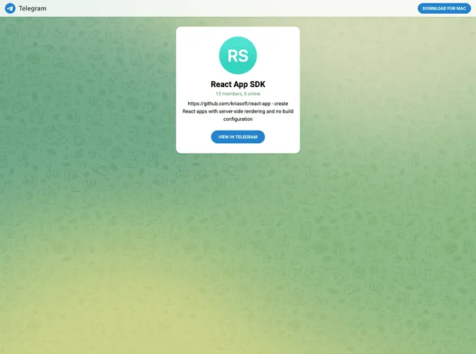 screenshot of React App