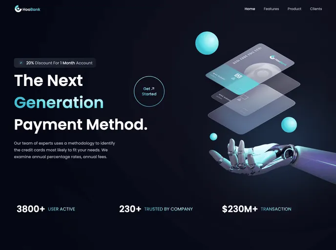 screenshot of Tailwind Landing Page