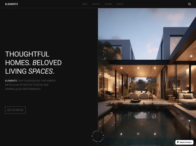 screenshot of Elements