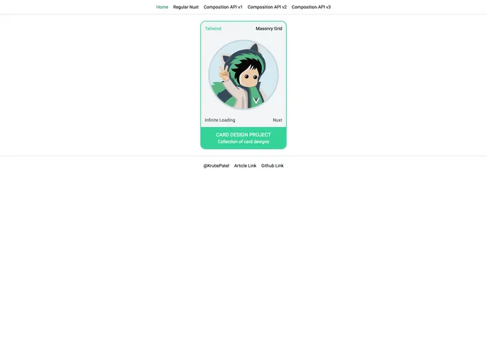 screenshot of Infinite Masonry With Nuxt