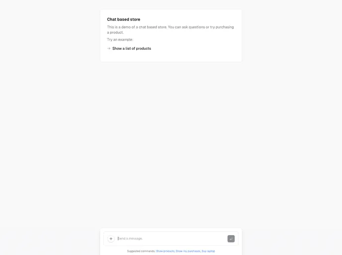 screenshot of Generative UI