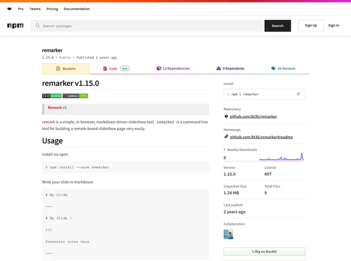 screenshot of Remarker