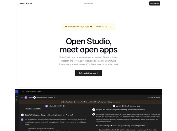 screenshot of Openstudio Beta