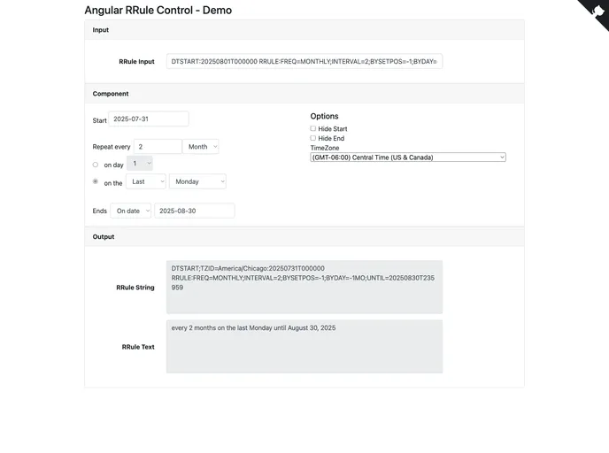 screenshot of Ngx Rrule