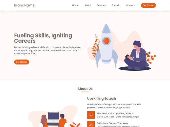 Marketing Website screenshot