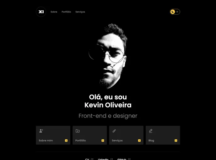 screenshot of Kevinoliveira.com.br