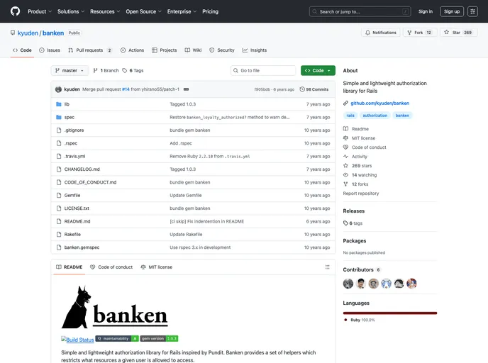 screenshot of Banken