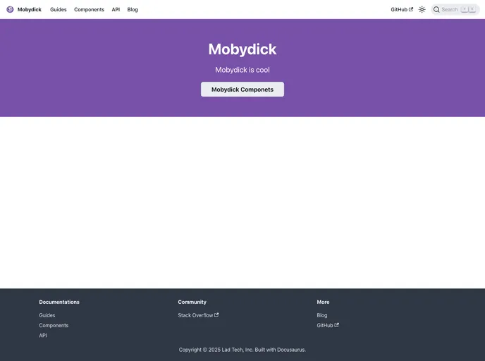 screenshot of Mobydick