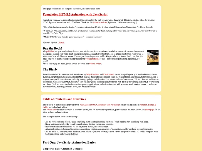 screenshot of Html5 Animation