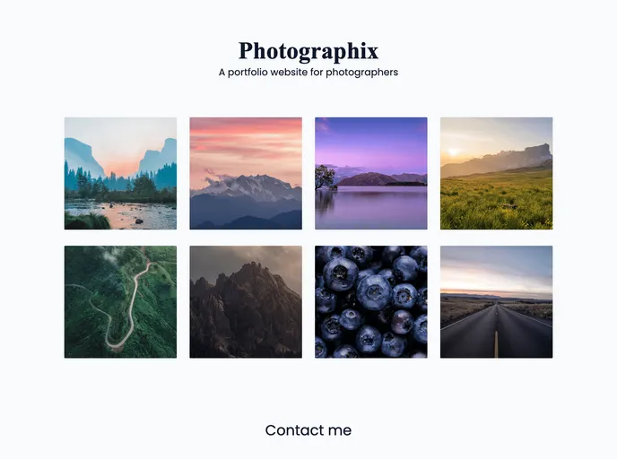 Photography Portfolio screenshot