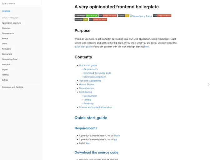 screenshot of Ts React Boilerplate