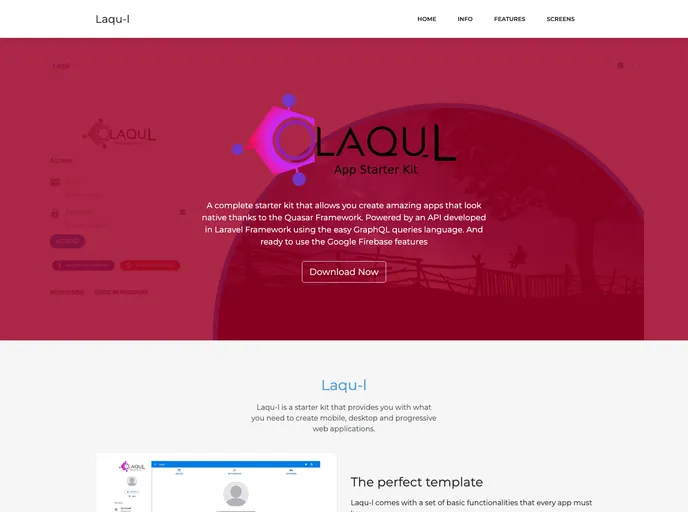 screenshot of Laqul