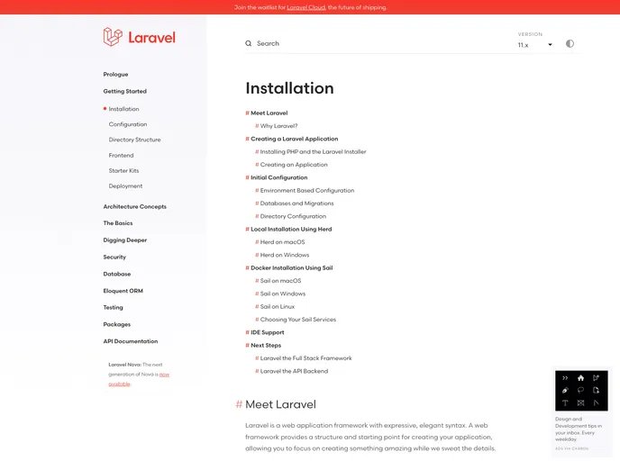 Installer By Laravel A Laravel Template Built At Lightspeed