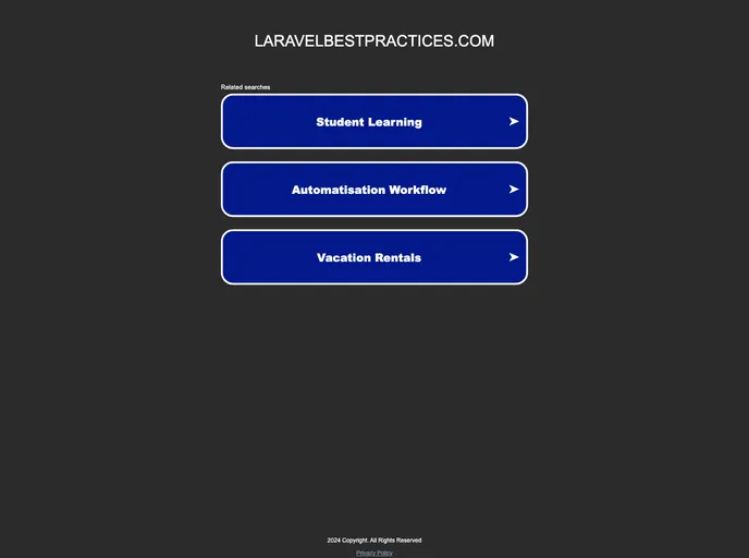 screenshot of Laraveltherightway.github.io