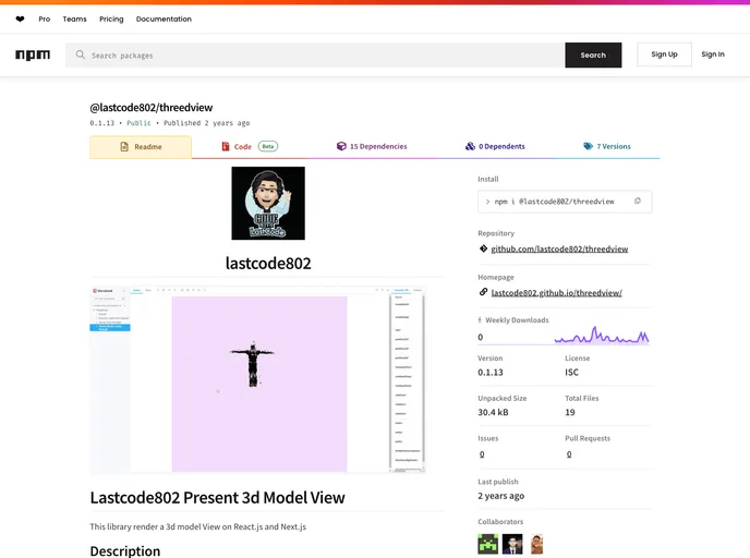 screenshot of Threedview