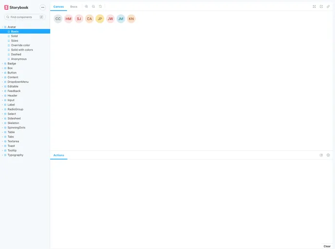 screenshot of Metal UI