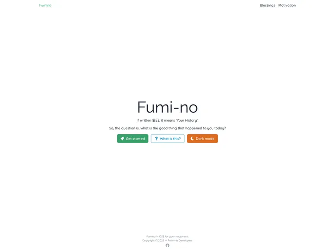 screenshot of Fumi No